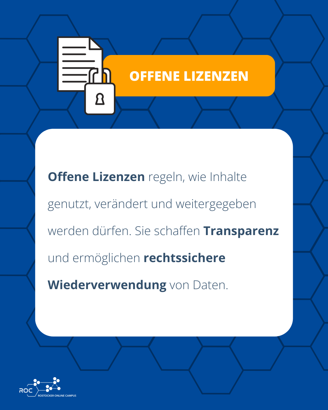 Offene Lizenzen regeln Nutzung, Veränderung und Weitergabe von Daten und ermöglichen Transparenz und rechtssichere Wiederverwendung.